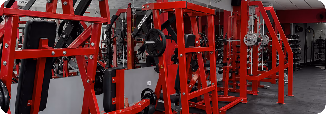 Estrutura de musculação da Academia Ajuste